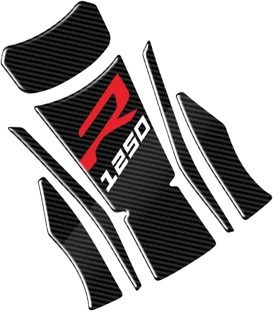 タンクステッカープロテクター カーボンファイバー オートバイ燃料タンクパッドカバープロテクターデカールステッカー R1250R R1