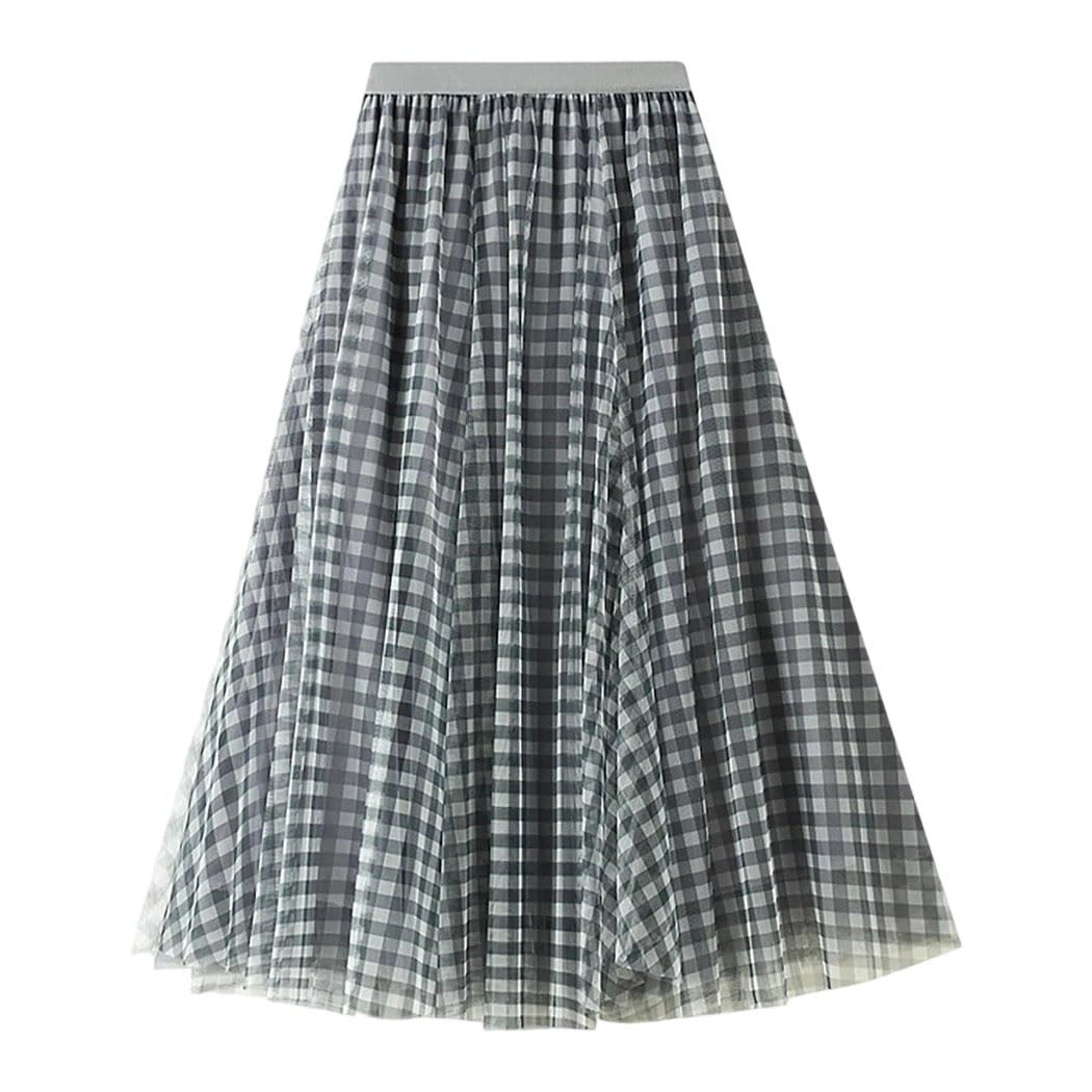 Women Belted Midi Skirt Linen Blend A-Line Casual Chic High Waist Skirt for Office and Everyday Wear