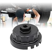 JOYCOURT Oil Filter Wrench, Heavy Duty Oil Filter Cap Removal Socket Tool for 2.5-5.7L Engine Fit for Highlander, Camry with 64.5mm Cartridge Style Oil Filters Housing