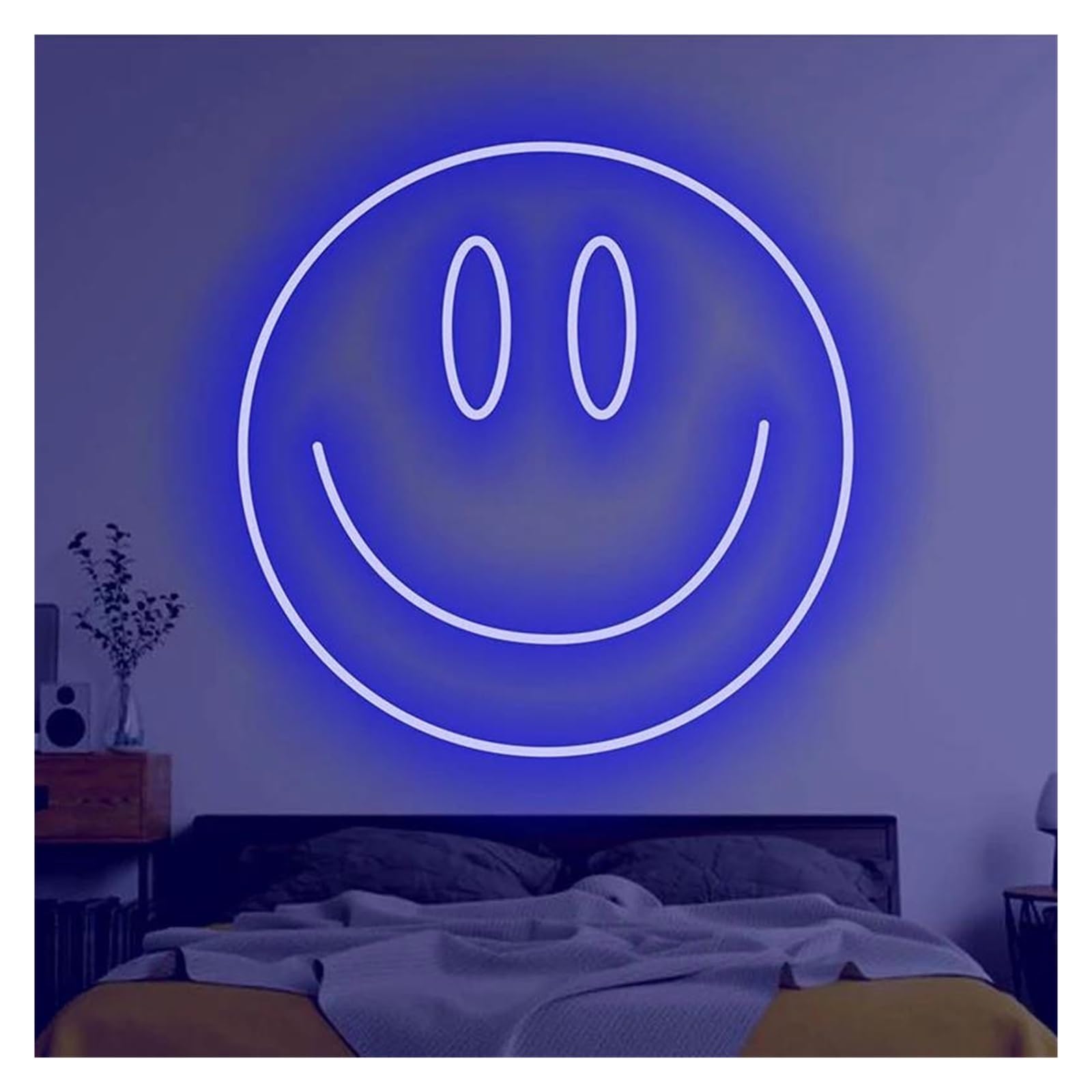 Lemst E Signs Lamp Smil Fac Neon Signs Usb Powered Adjustabl Brightness Round Fac Neon Lights, Suitabl For Bistro Party Decor 20Cmx20cm(E)