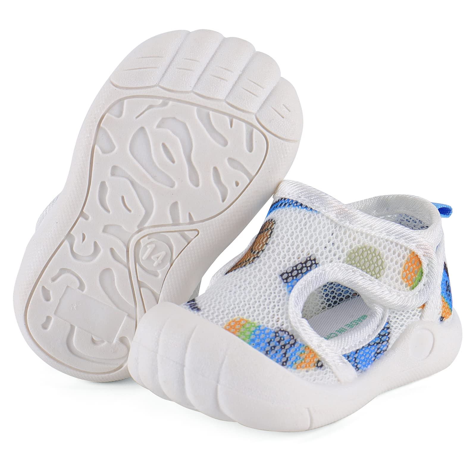 LACOFIA Baby Lauflernschuhe Unisex Erste Babyschuhe Kleinkind Mesh Sneaker rutschfeste Atmungsaktive Turnschuhe