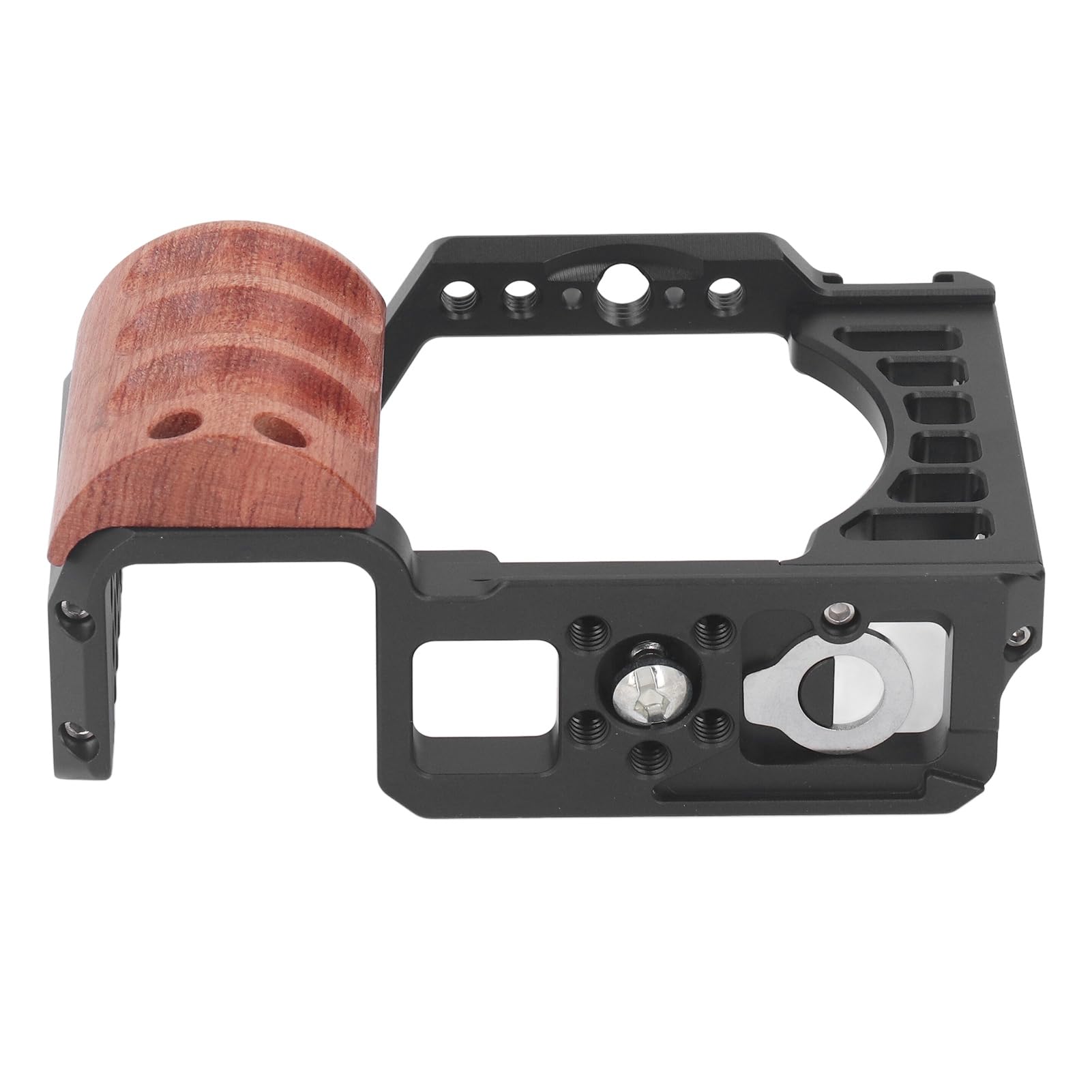 Jaula de Cámara Completa, Plataforma Protectora de Vídeo de Aleación de Aluminio con de Madera para Cineastas ZV E1