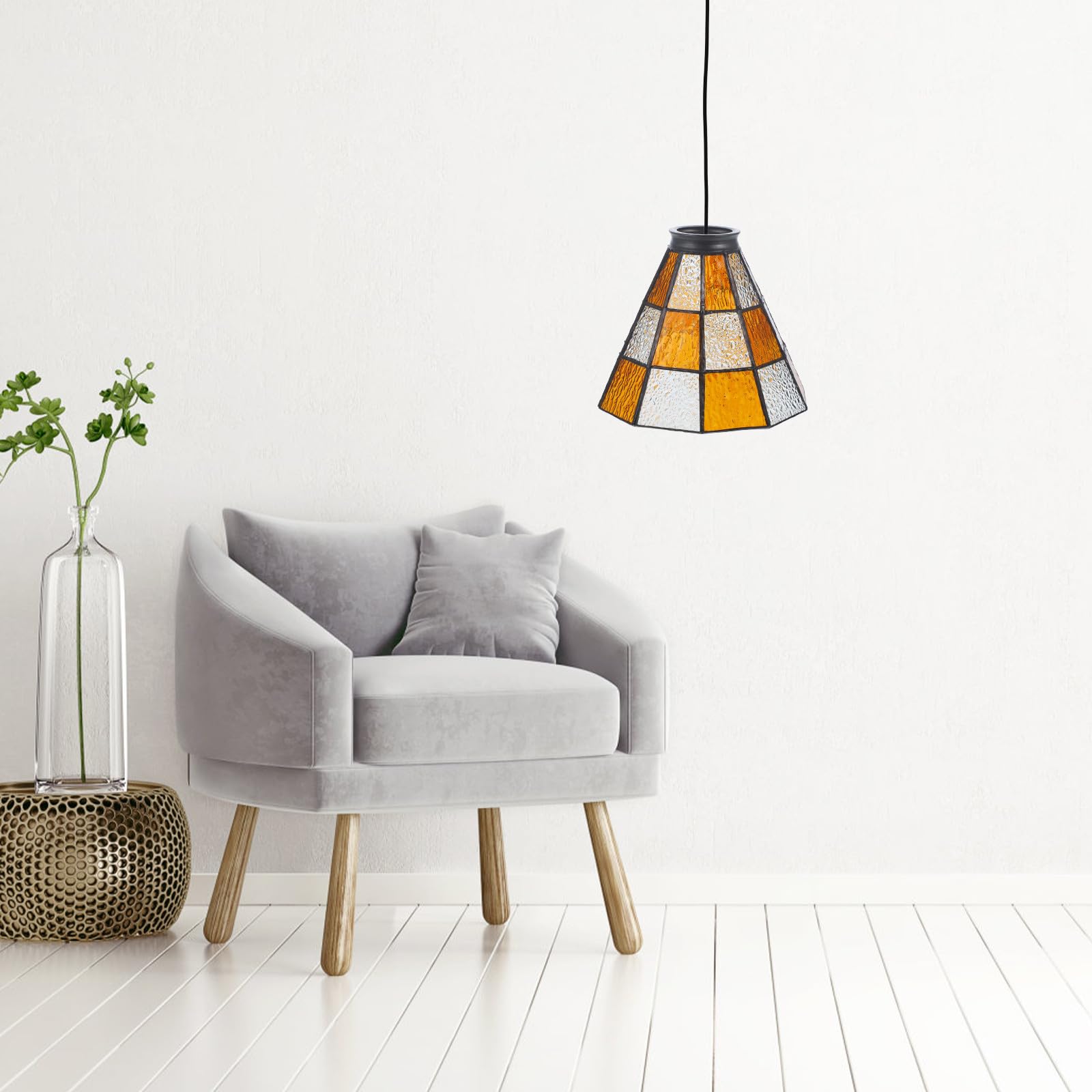 Glas Ersatz Glaslampenschirm E27 für Deckenleuchte Schlafzimmer