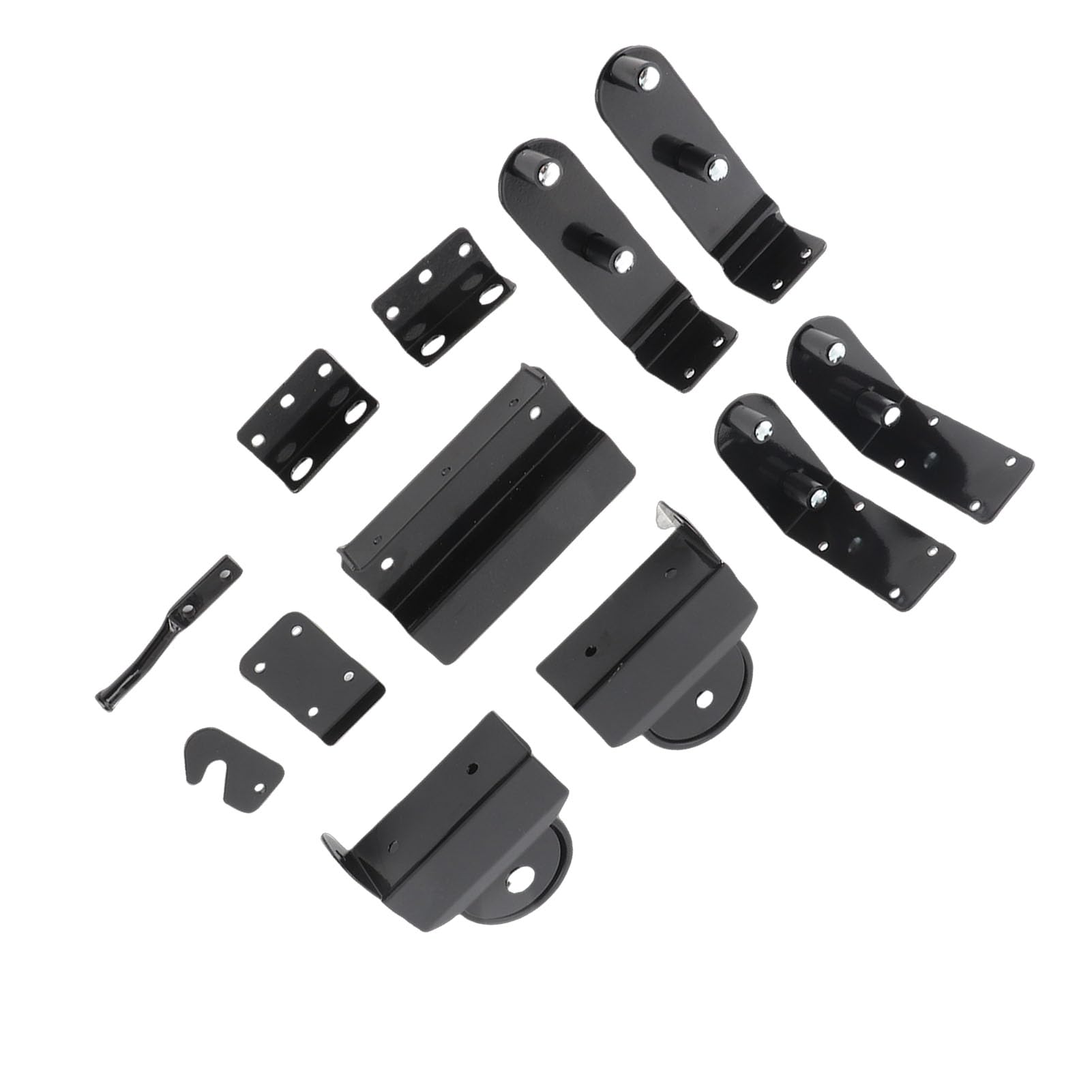Topiky Kit Hardware per Cancelli Scorrevoli per Carichi Pesanti, Accessori per Cancelli a Rulli con Cuscinetti a Sfera, Kit Rulli per in Acciaio Al Carbonio Chiusura della Porta Stabile e Liscia