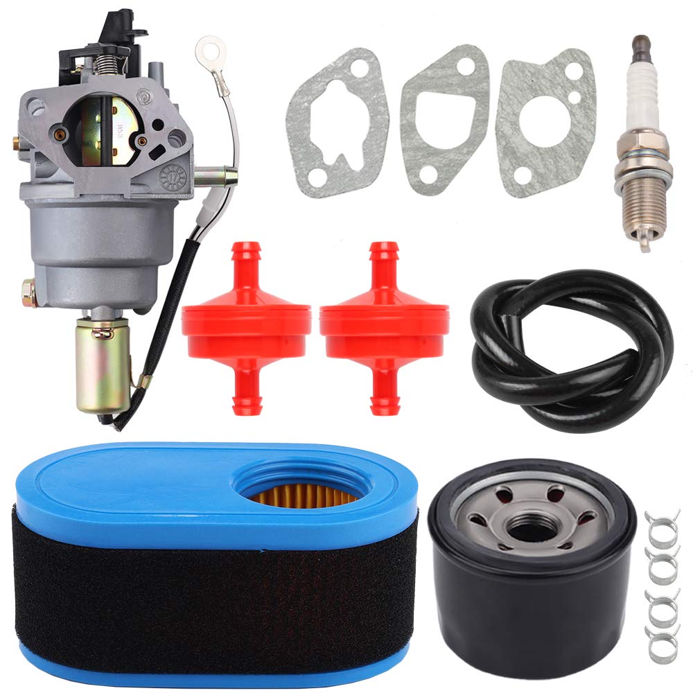 951-12771A Carburetor 951-12690 Oil Filter for MTD 751-12771 951-12823 Craftsman LT1500 R1000 RER1000 T1000 T1200 Troy Bilt TB30 TB30R TB42 Cub CC760ES CC30 LT3800 LT4200 Lawn Mower Tune Up Kits