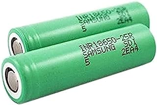 Aa Rechargeable Battery 2pcs Lithium Battery 18650-25R Baterias 3.6V 2500mAh Capacity Lithium Batteries D Cell Accumulator for Flashlight Doorbell