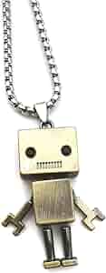 バッグチャーム SOFT ROBOT BAG PENDANT Tiny Cute Robot Necklace for Men, Movable Robot Pendant