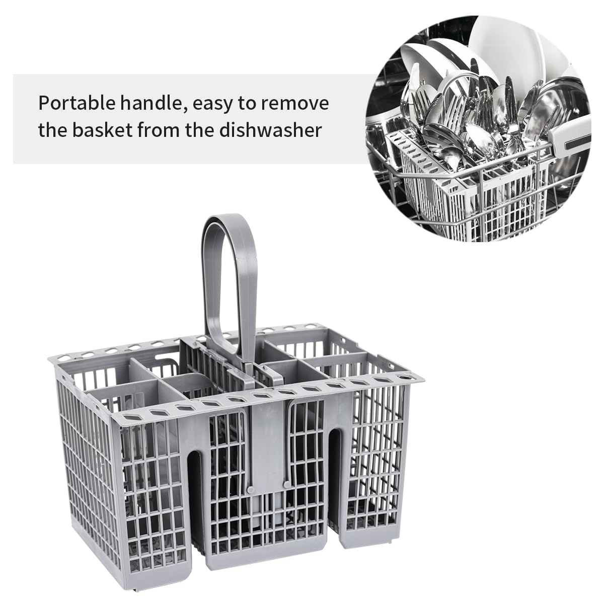 Cesto Portaposate Originale Per Lavastoviglie Bauknecht / Whirlpool / KitchenAid – Ricambio 481245819276 - 3