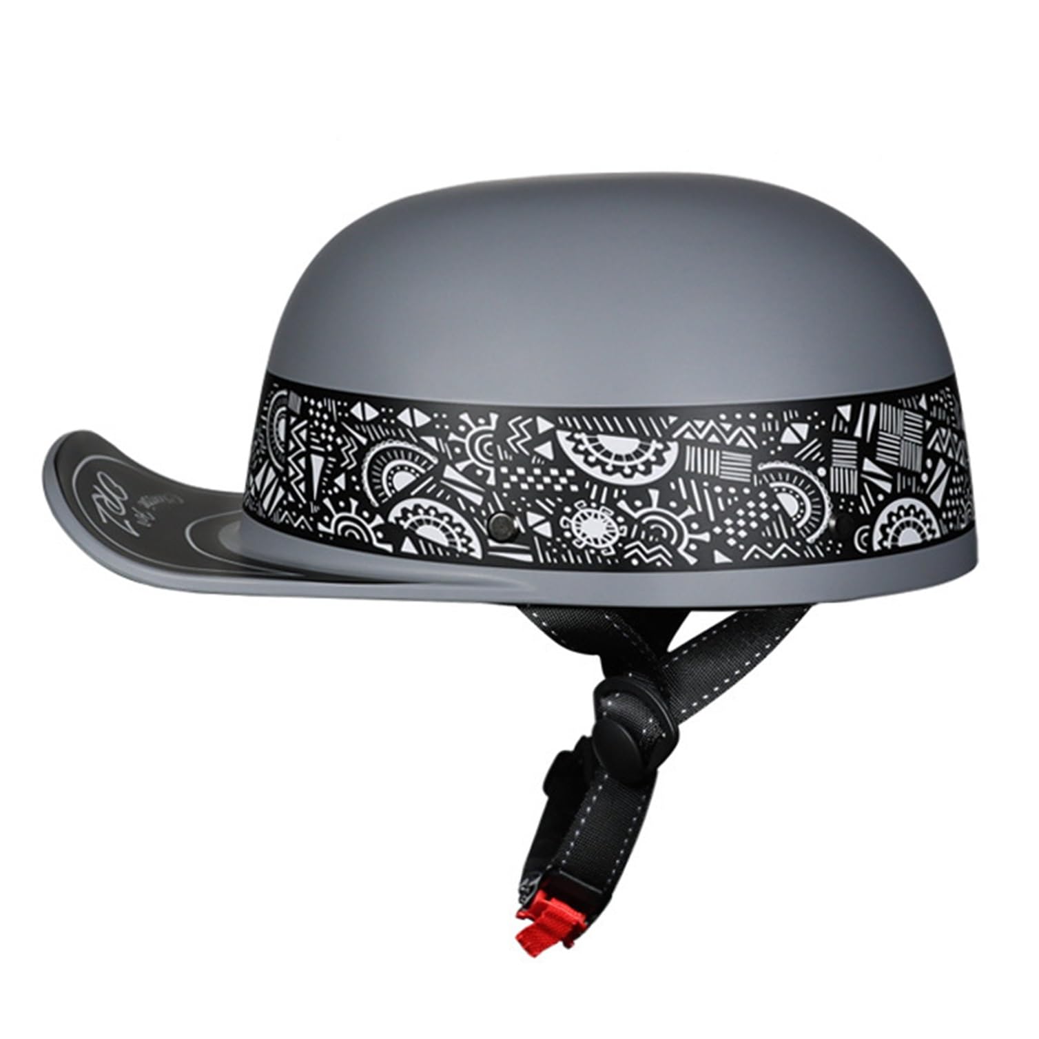 Casco Moto Jet Cascos Half-Helmet Estilo Alemán ECEDOT Homologado Casco Moto Abierto Custom Scooter para Mujer Hombre Adultos Casco Abierto de Motocicleta Casco Medio(1,M=57~58cm)