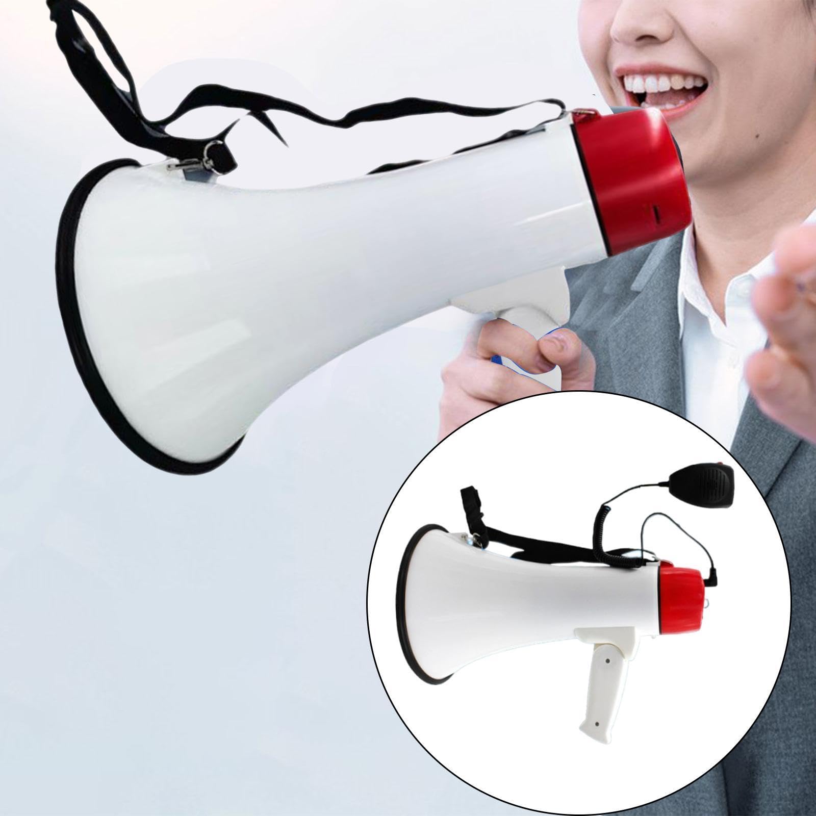 predolo Altavoz Megáfono Portátil con Alarma Y Volumen Ajustable para Aficionados a Las Animadoras