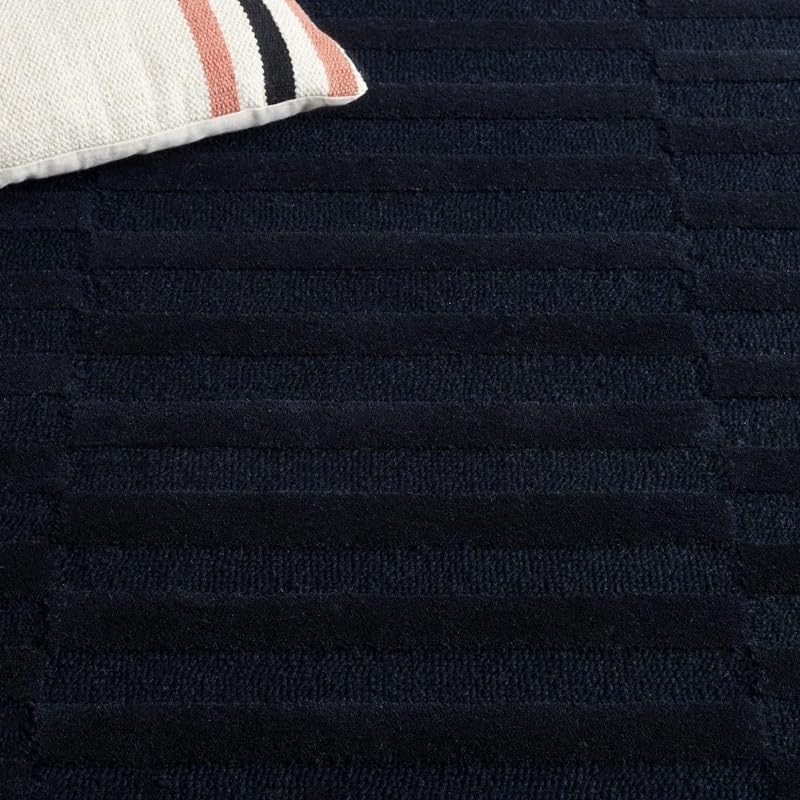 Image of Modern Abstract Hand Tufted Wool Floor Carpet for Home decore Living Room|Home and Bedroom & Hall 8x10 feet (240 x 300cm) Blue H19