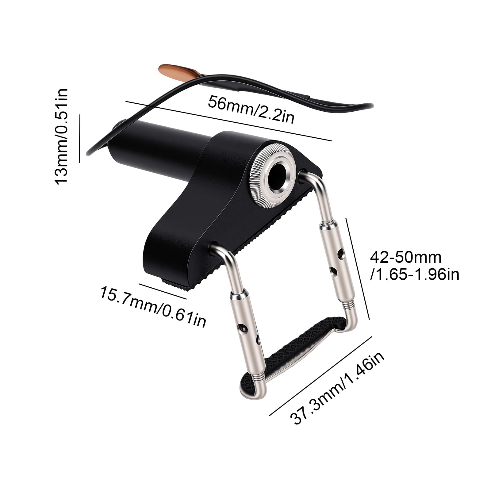 Pickup per Violino, Sensore Piezo con Pad in Gomma for Strumenti | Pickup a Contatto per Strumenti, Facile da Installare, Tono Bilanciato, per Violino Acustico Elettrico