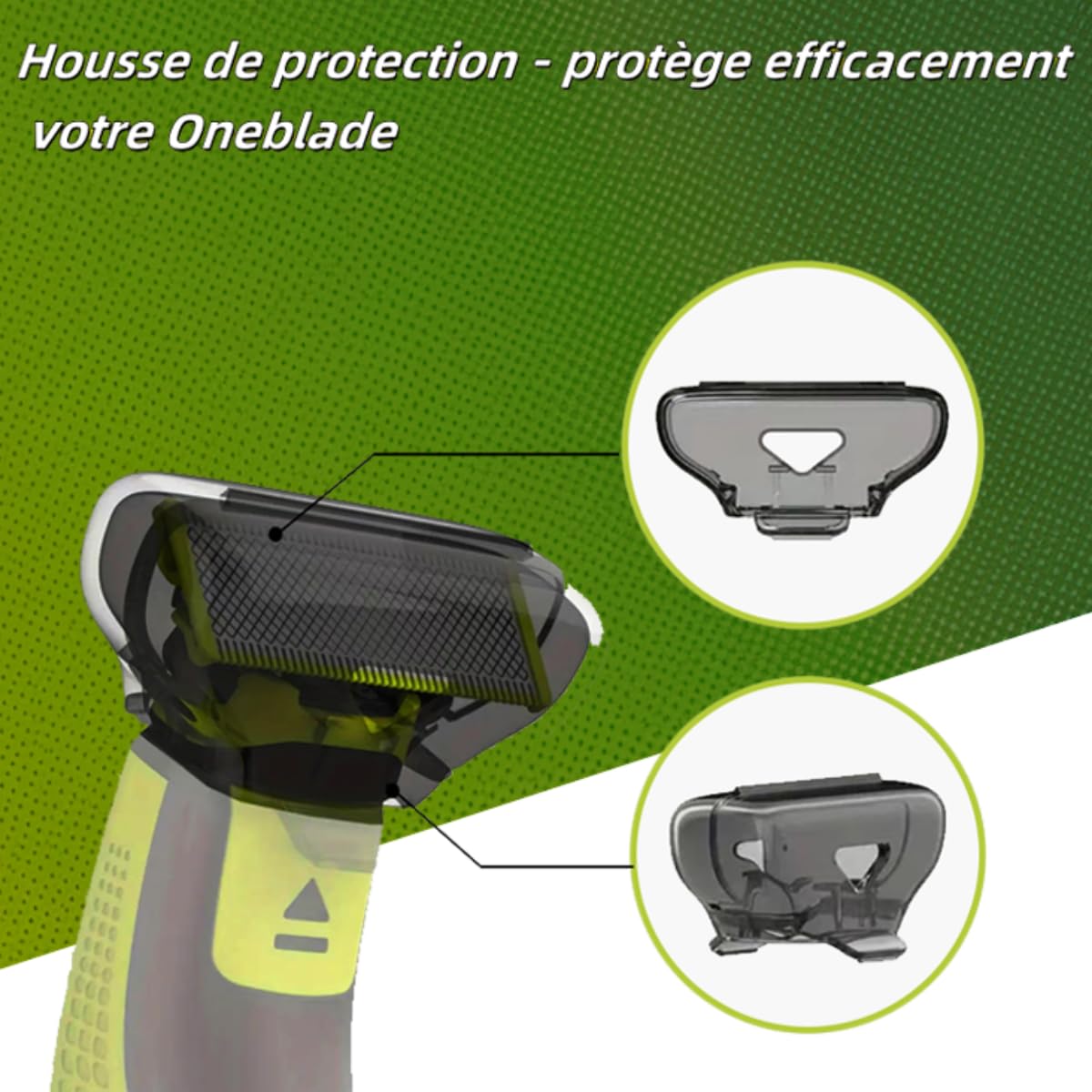 Lames de rasoir compatibles avec One Blade, lot de2/3/4/6, pour rasoir/tondeuse électrique Philips One Blade (6)
