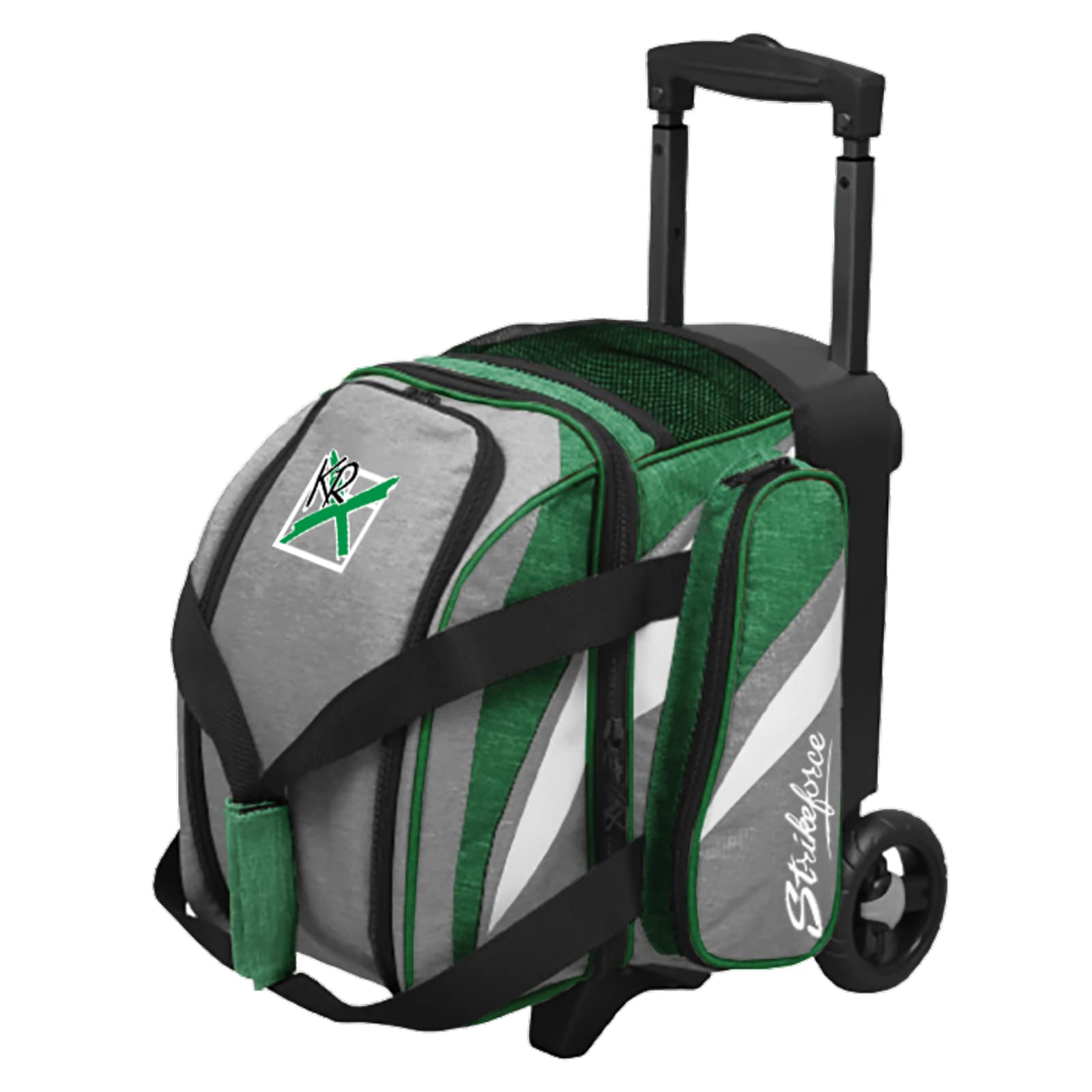 KR Strikeforce Cruiser Single Roller Bowling Bag Grey/Green