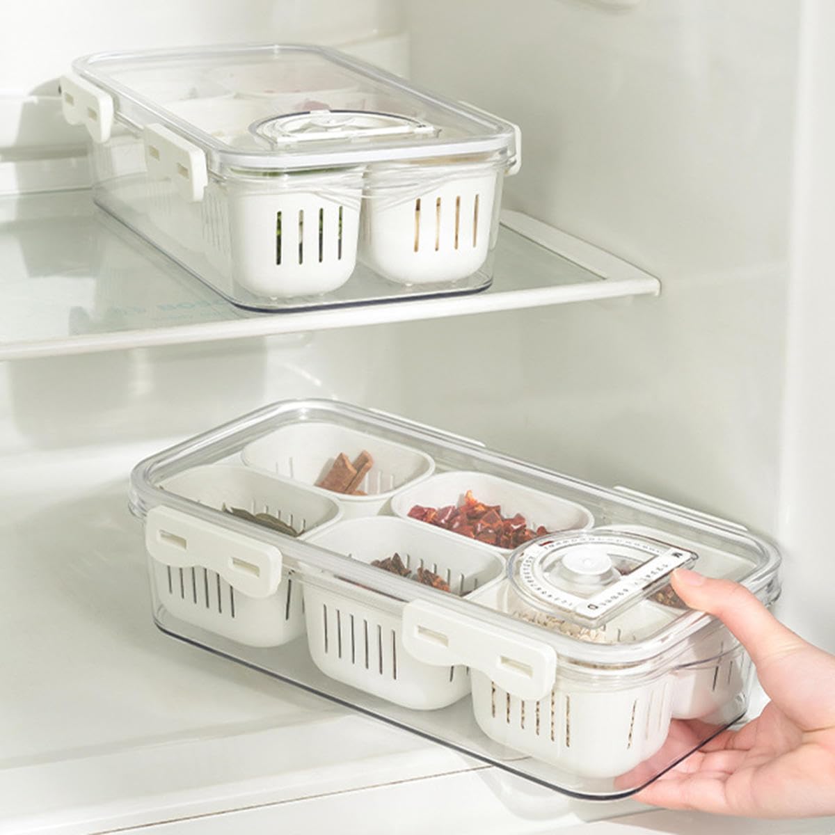 Contenedores organizadores de refrigerador PET PP