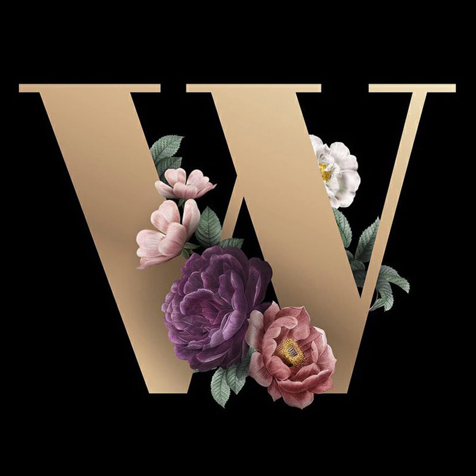 YALKIN Alphabet DIY 5D Diamond Painting Kits for Adults, 5D Custom Diamond Art Full Round Drill DIY Gem Pictures Arts for Home Wall Decor Christmas 11.8x11.8in