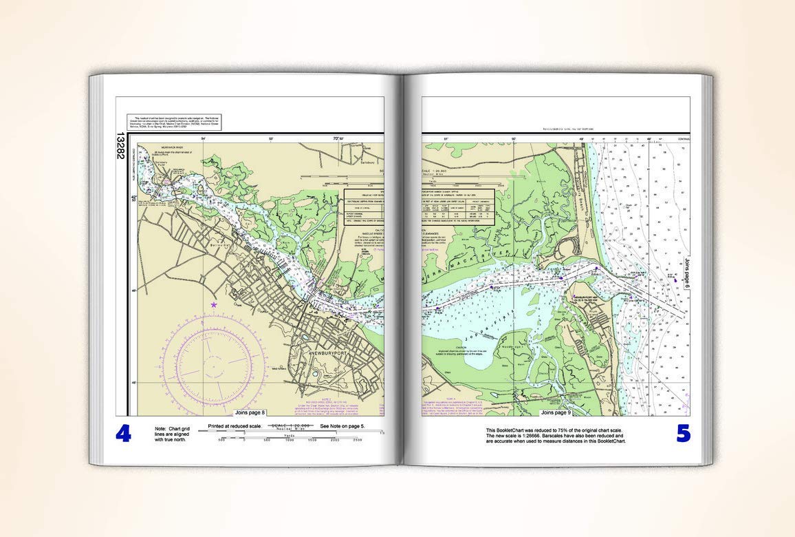 Paradise Cay Publications NOAA BookletChart 13282: Newburyport Harbor and Plum Island Sound