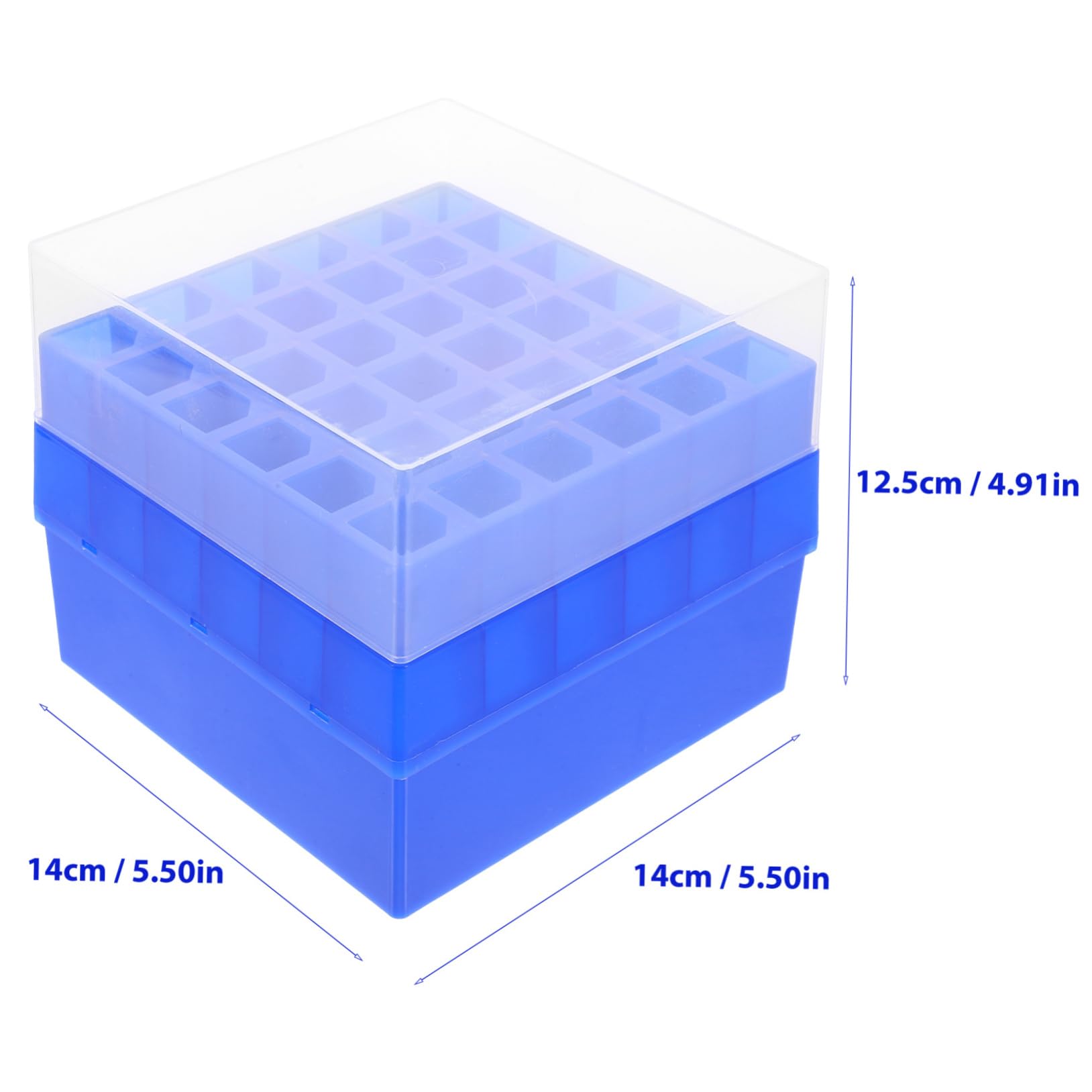 Cabilock 3 Pezzi Scatola Del Congelatore Provetta Chimica Del Rack Per Provette Tubi Conservazione Delle Provette Contenitore Per Provette Da Laboratorio Portaprovette Per Chimica Plastica