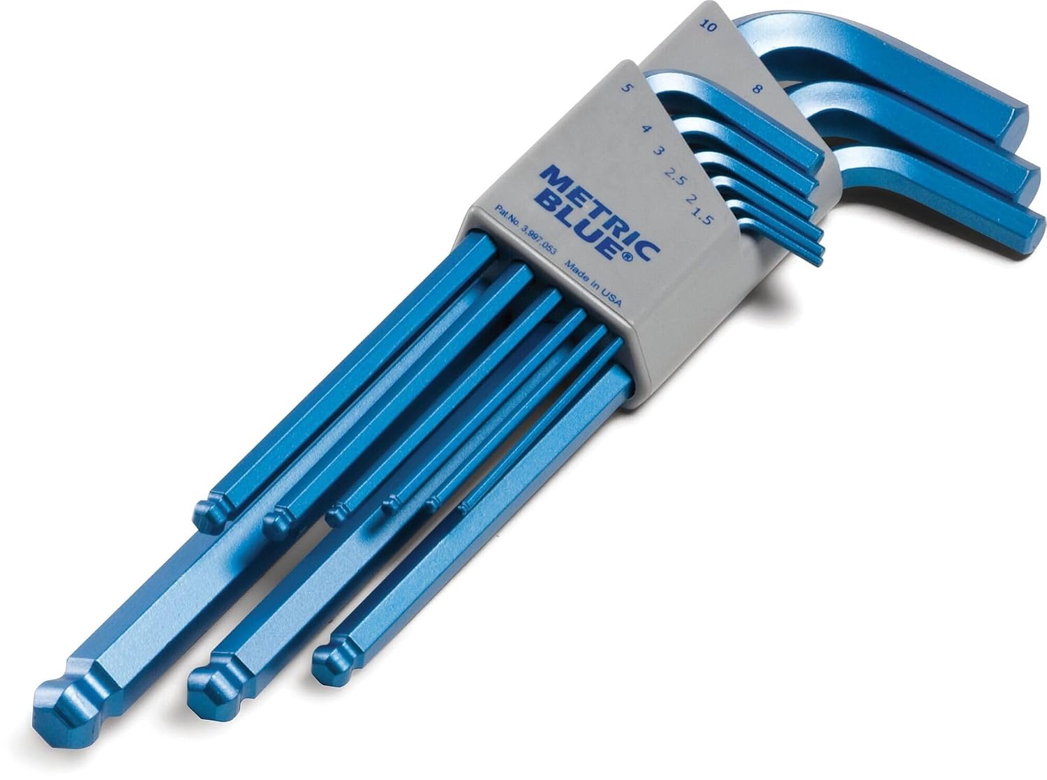 Ball End Hex Key Set, Pieces 9, M7