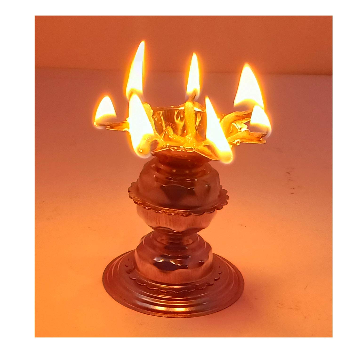 Stainless steel Diyas for Pooja Deepak for Puja Aarti Oil Lamp