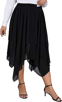 Amazon.com: Verdusa Women's Plus Size Elastic High Waist