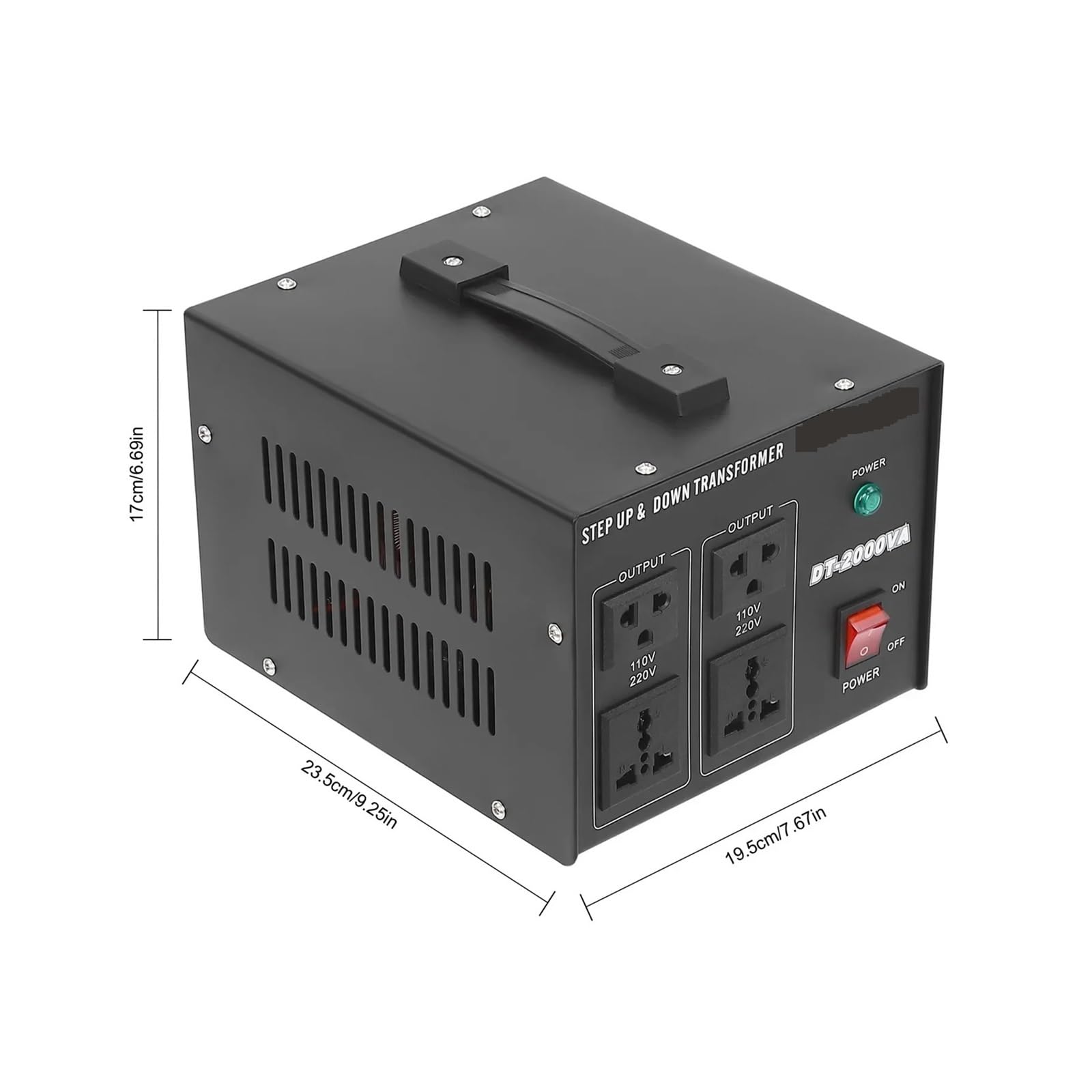 Amazon.co.jp: 電圧変換トランス ワンクリックスイッチ 220V→110V
