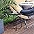 Babion Black Outdoor Side Tables, Small Outdoor Table, Round Patio Side Table Steel, Small Accent End Table for Patio Yard Garden, Indoor & Outdoor