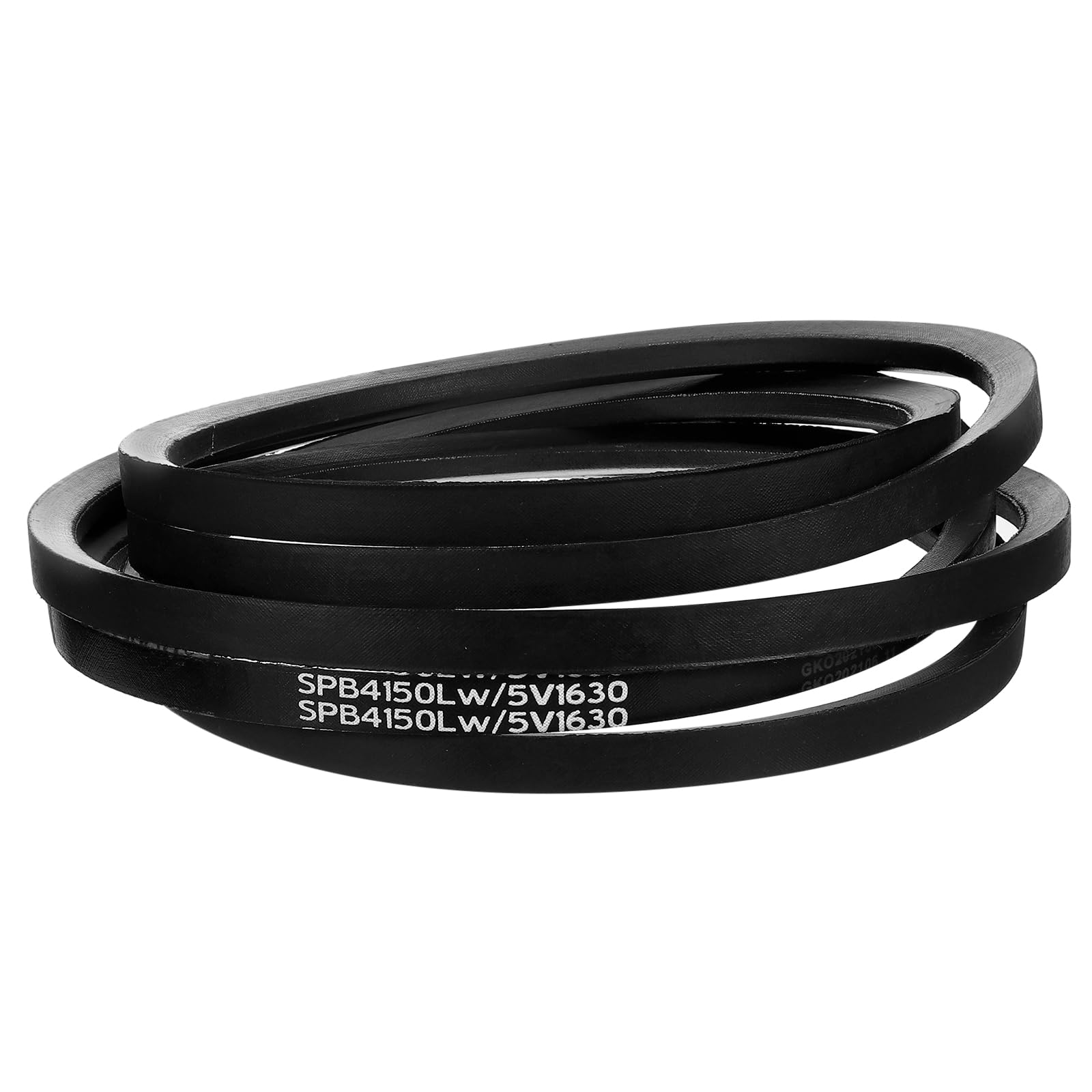 QUARKZMAN Cinghia trapezoidale 5V1630, Cinghia in Gomma Classica Avvolta 163" Circonferenza Esterna x 0.62" Larghezza x 0.53" Altezza per Attrezzature Industriali, Nera