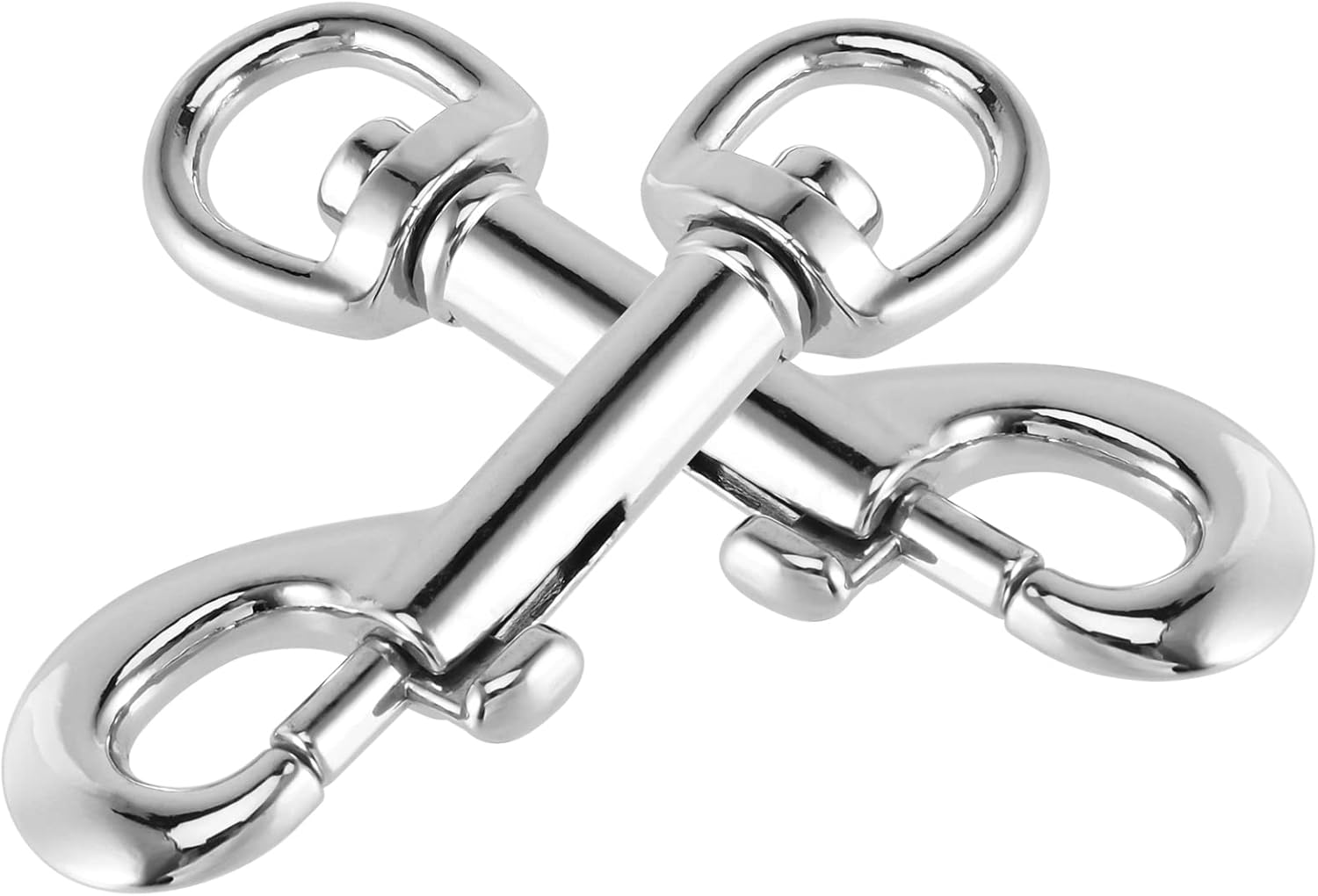 HOZEON 15 Pcs 3.5 Inch Swivel Eye Bolt Snap Hook, Heavy Duty Single Ended Snap Clips, Metal Swivel Snap Clips for Keychain, Flag, Clothes Line, Camera Strap, Clothesline