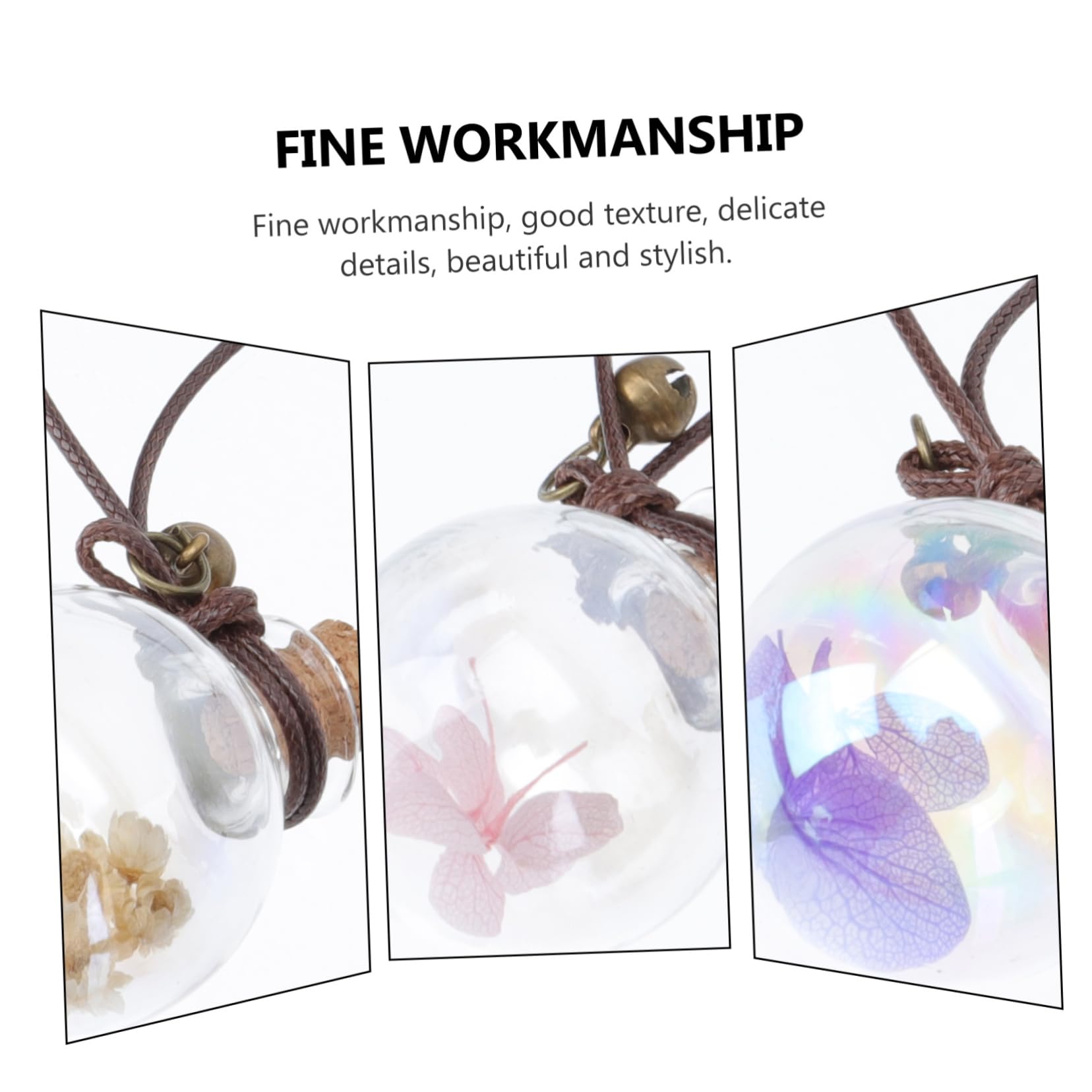 ibasenice 20stücke Teiliges Auto Duftpendant Hängende Parfümflasche Mit Trockenblumen Aromatherapie Ornament Für Auto Zuhause Büro Für Ätherische Öle Raumduft
