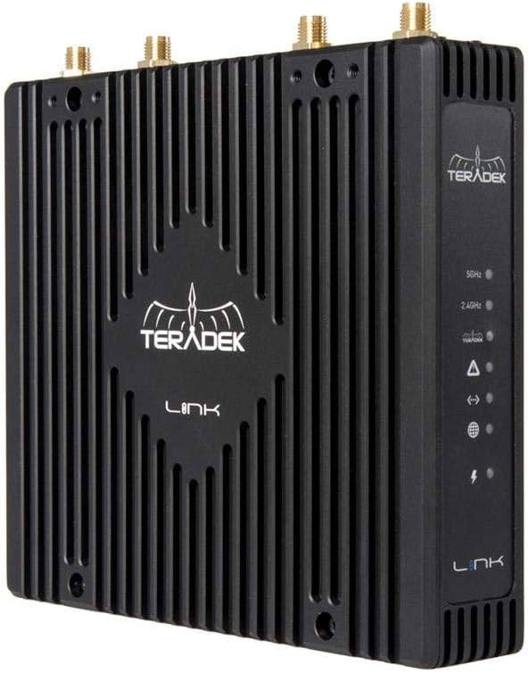 Teradek Link Dual-Band Wi-Fi Router with Gold Mount Battery Plate Chassis