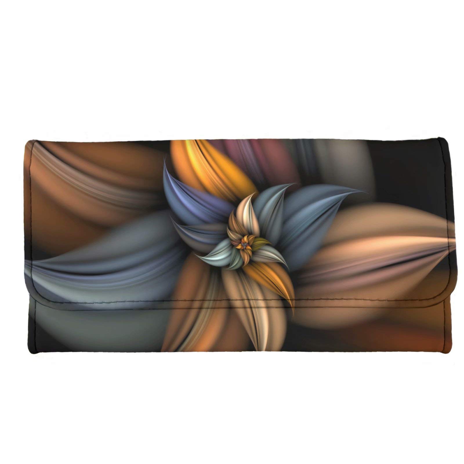 chaqlin Multi Credit Card Wallet with Zippered Coin Pocket,Large Capacity Money Bags,Novelty Floral Print Coin Holder Phone Case for Travel Holiday Party