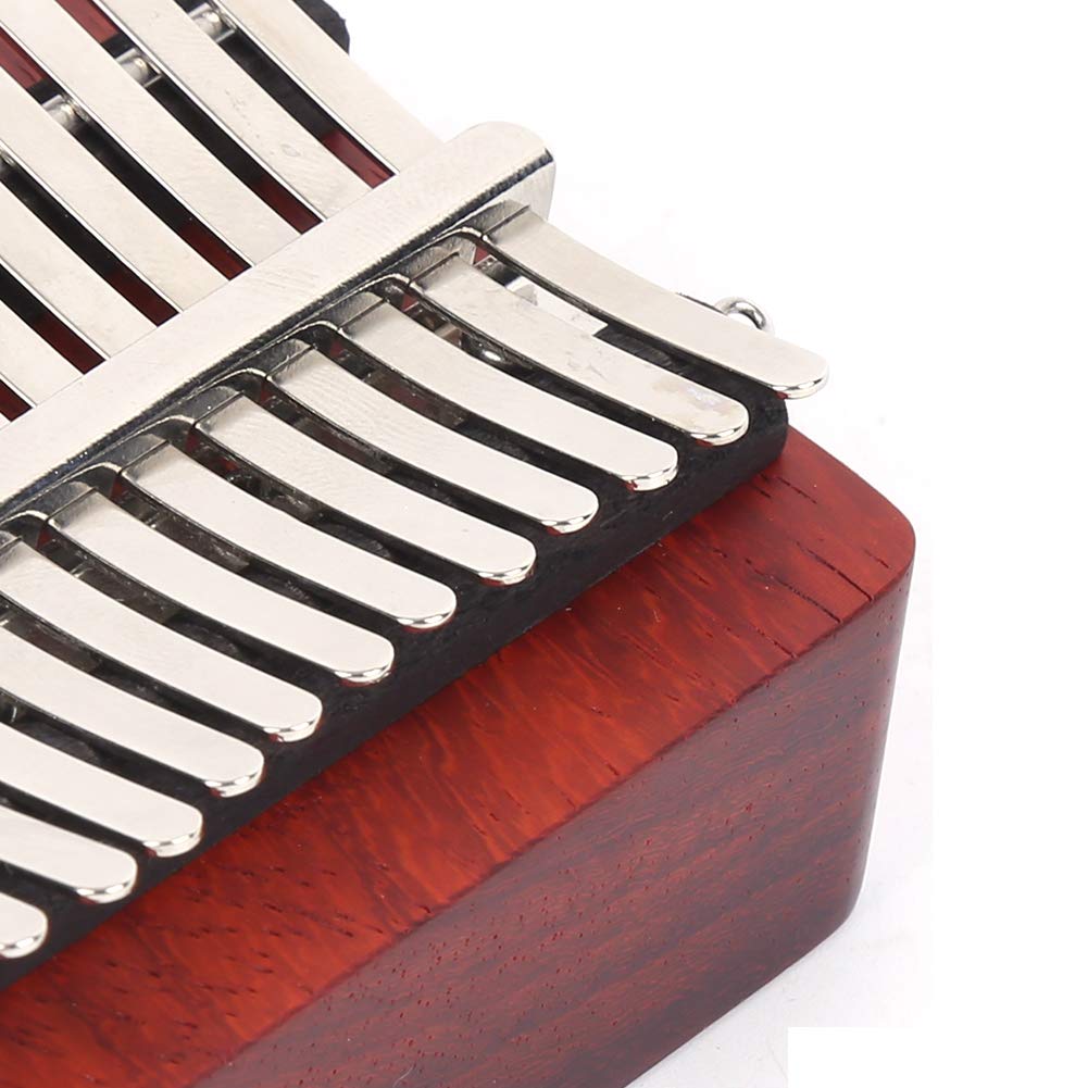 Kalimba Thumb Piano 17-klawiszowy Przenośny Drewniany Instrument Palcowy dla Początkujących z Narzędziami i Akcesoriami K17A