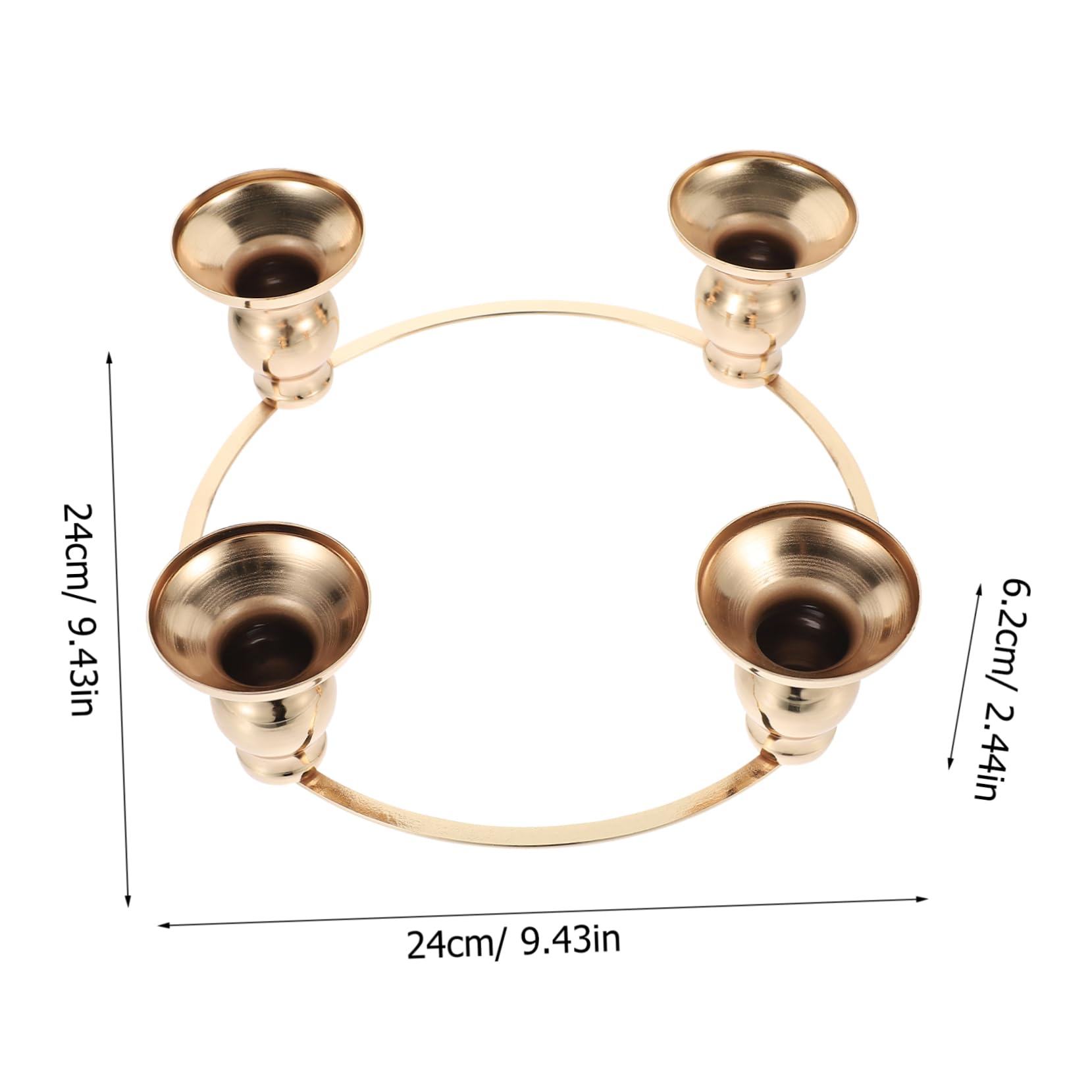 Cabilock Christmas Candle Ring Holder Advent Wreath Decoration Sturdy Design for Unique DIY Xmas Centerpieces Elegant Ornament for Holiday Parties and Home Decor