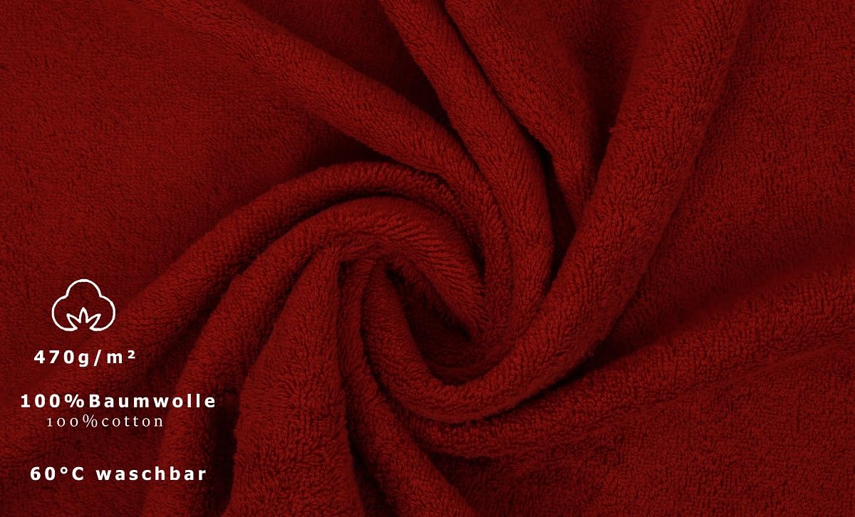 Betz Premium Juego de 2 Piezas de Toallas de Sauna 100% algodón XXL Toalla de baño 70x200 cm Rojo Oscuro