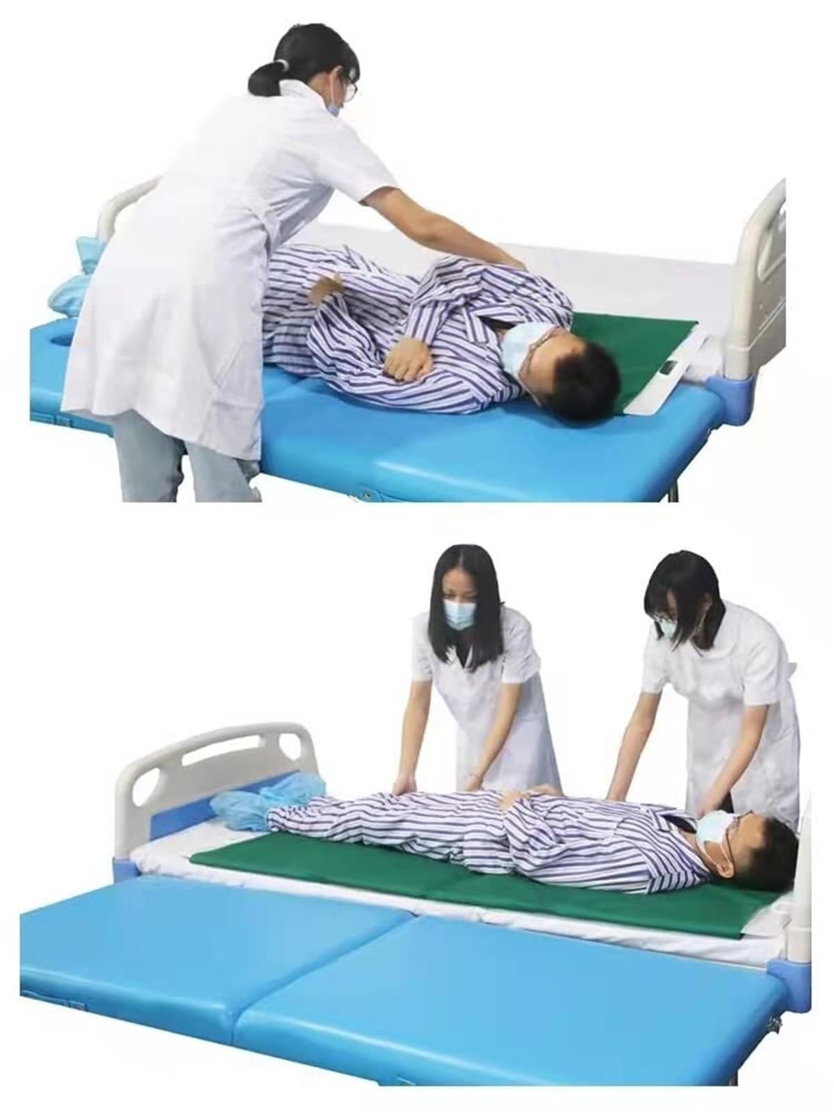 Tabla De Traslado For Pacientes De Enfermería, Fabricada Con Materiales De Primera Calidad For Una Larga Duración, Plegable Varias Veces Ideal For Personas Mayores O Discapacitadas(Verde)