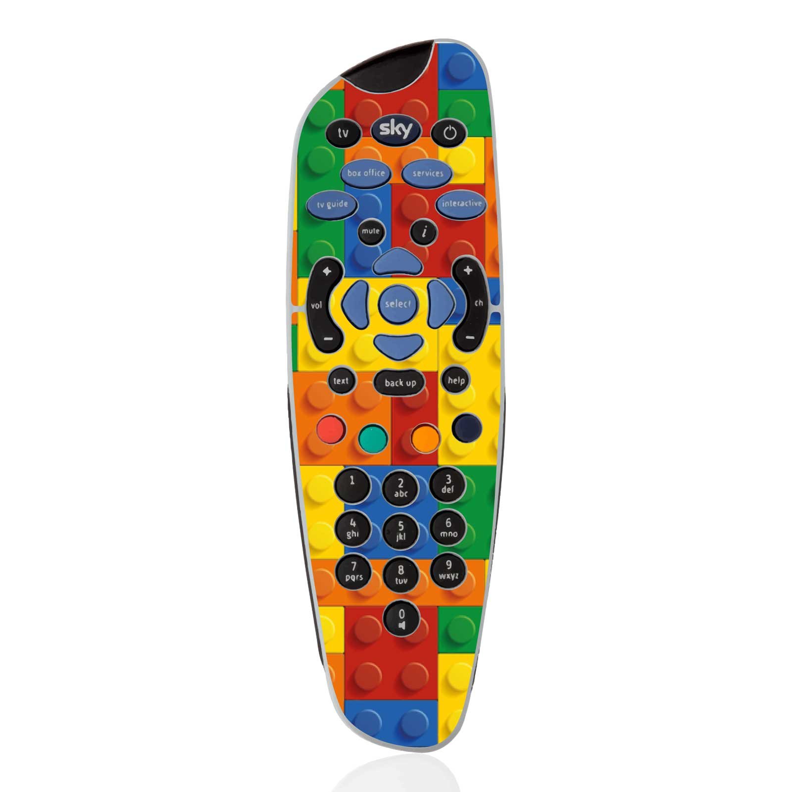 Stika.co Kids Construction Blocks Design For Tv Remote Controller, Vinyl Skin Sticker