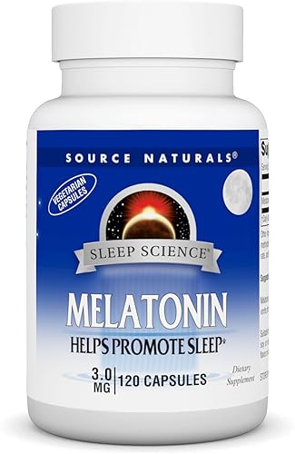 Source Naturals Melatonina 3 mg - 120 Cápsulas Vegetarianas
