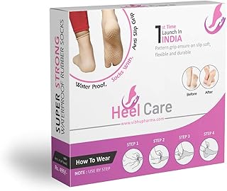 vibhu farma Vibhupharma Men's and Women's Waterproof Rubber Socks for Foot Crack (Pink)-picture-25