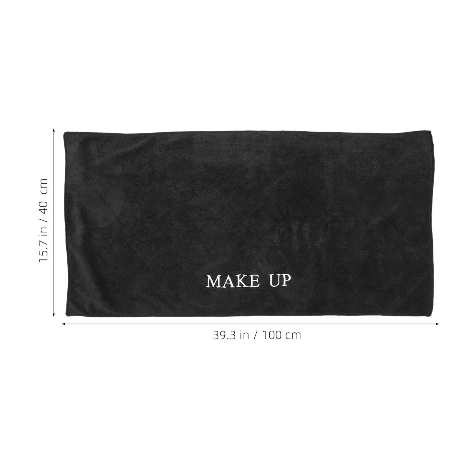 Amosfun Tappetino per Trucco Elegante e Funzionale Resistente a Polvere e Sporco Nero Confezione 2 Pezzi, per Studio e Setup Fotografico