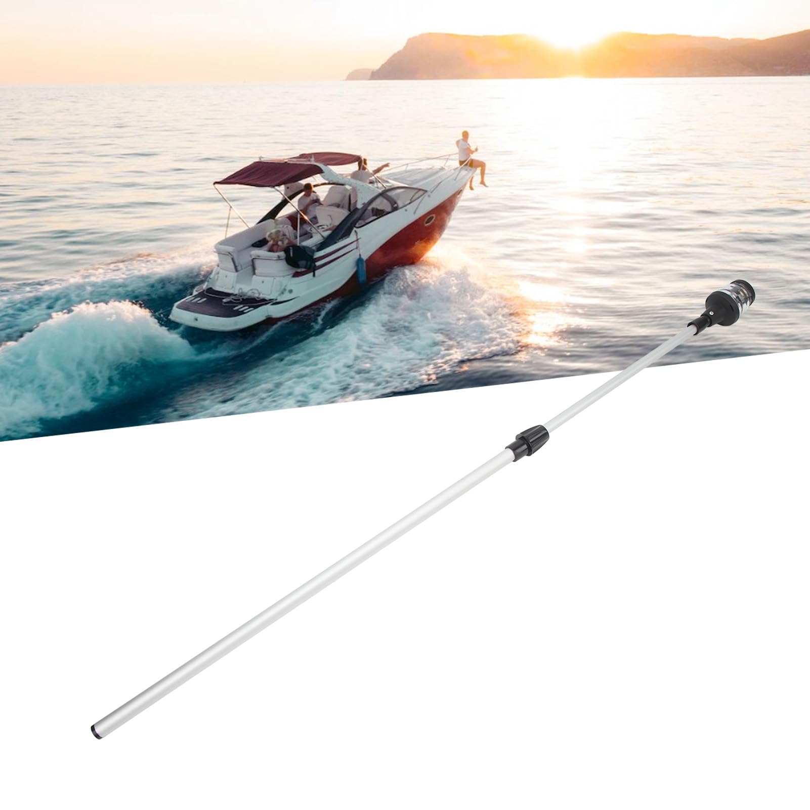 Lampada da testa d'albero marina leggera da 360 gradi da 750 a 1110 mm Ip65 Dc10 24v Luce di navigazione per barche per navi