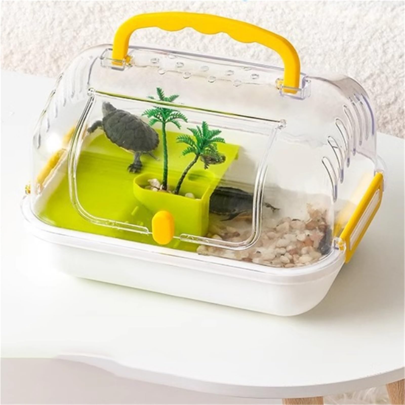 la Caja de alimentación de Reptiles, Comedero de observación for eclosión Tender Green 27x20,5x16cm