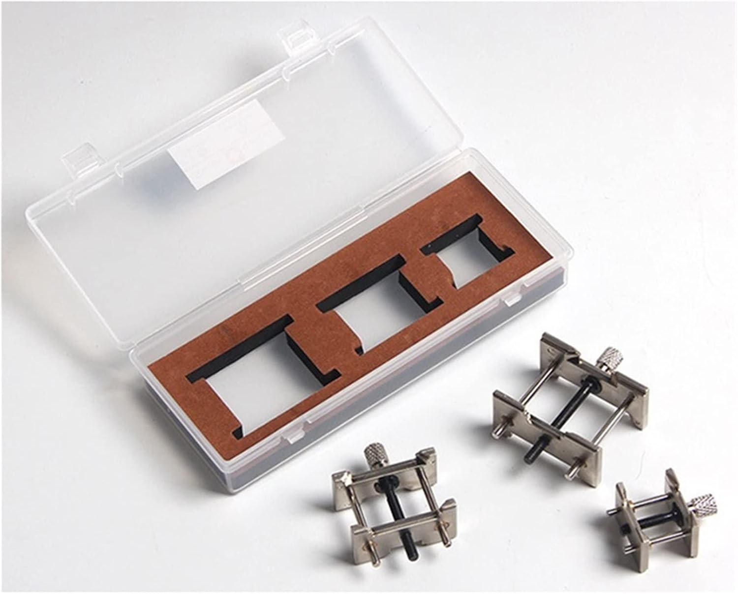 Watch Repair Kit, 3Pcs/Set Metal Watch Movement Fixed Base Holder Accessories Repairing Tool for Watchmaker Watch Repair Tool Kit