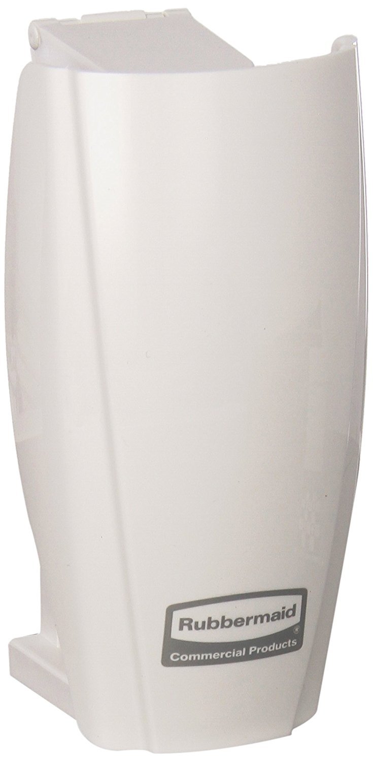 Rubbermaid Commercial Products TCell Automatic Odor-Controlling Air Freshener Dispenser White Easy to Install Battery Free for Restrooms in Restaurants/Hotels/Schools/Airports/Offices