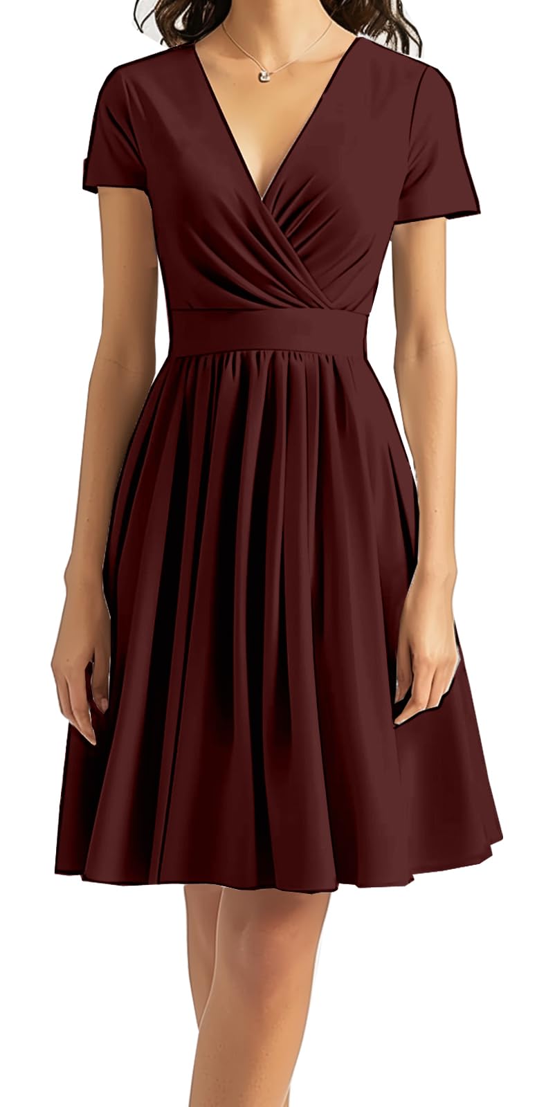 DinyIn Women's 2025 Summer Short Sleeve Casual Dresses
