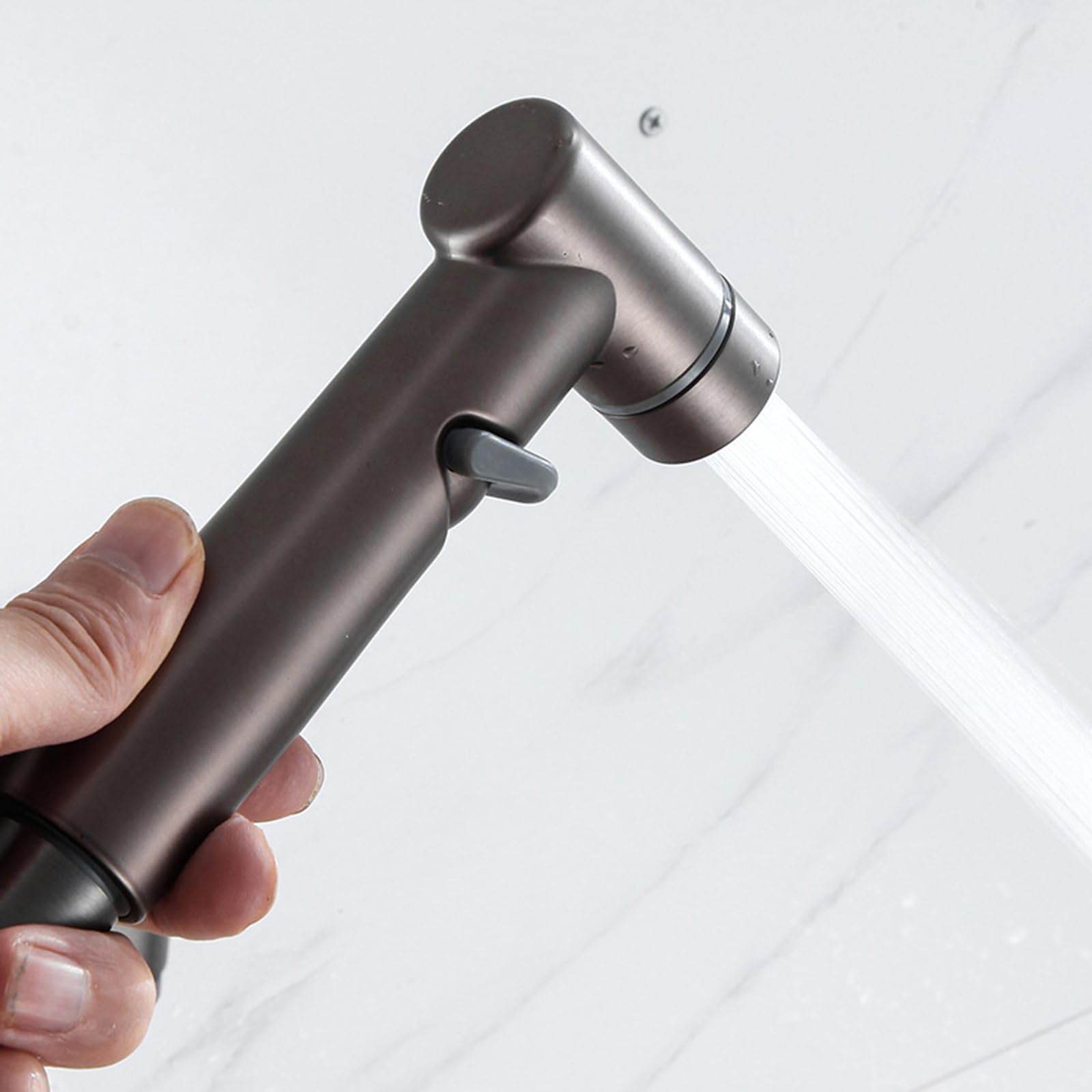 SmarterFresh Faucet Bidet Sprayer For Toilet - Warm Water Handheld Sprayer With Sink Hose Attachment For Bathroom Stainless Steel