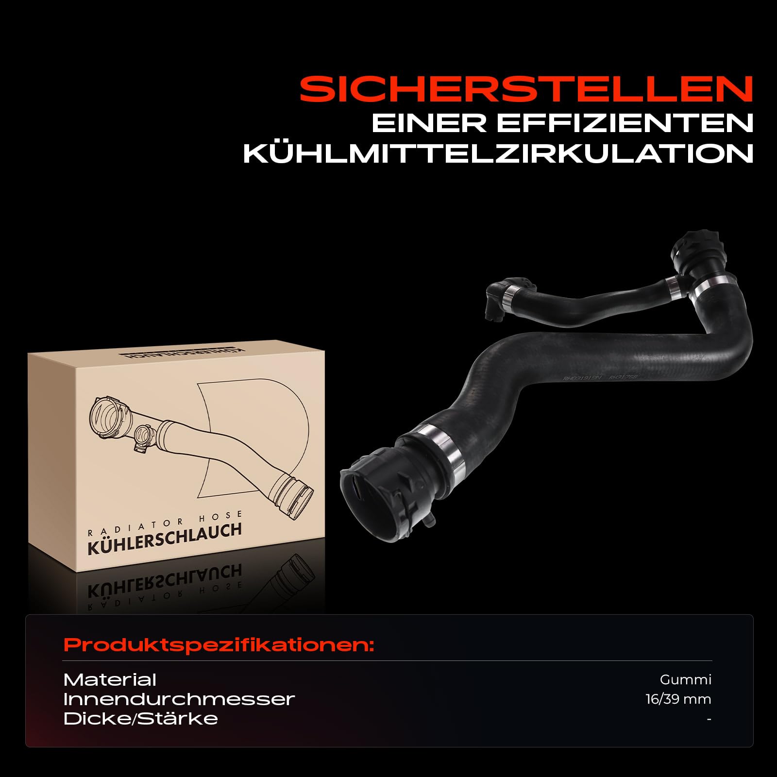 Kühlerschlauch Kühlwasserschlauch Links oben für 1er E82 E88 3er E90 E91 E92 E93 X1 E84 2005-2016 17127531768