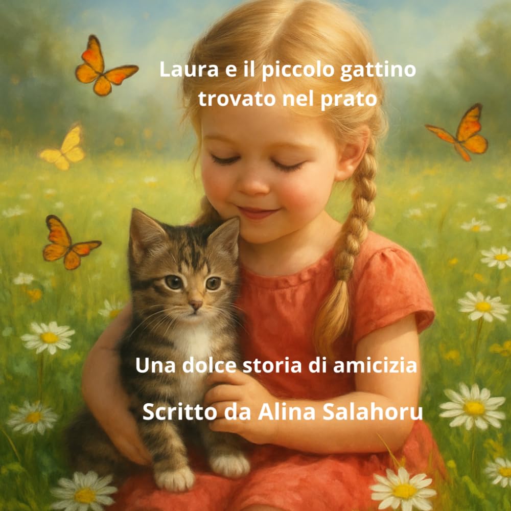 Laura e il piccolo gattino trovato nel prato: Una storia dolce sull'amicizia