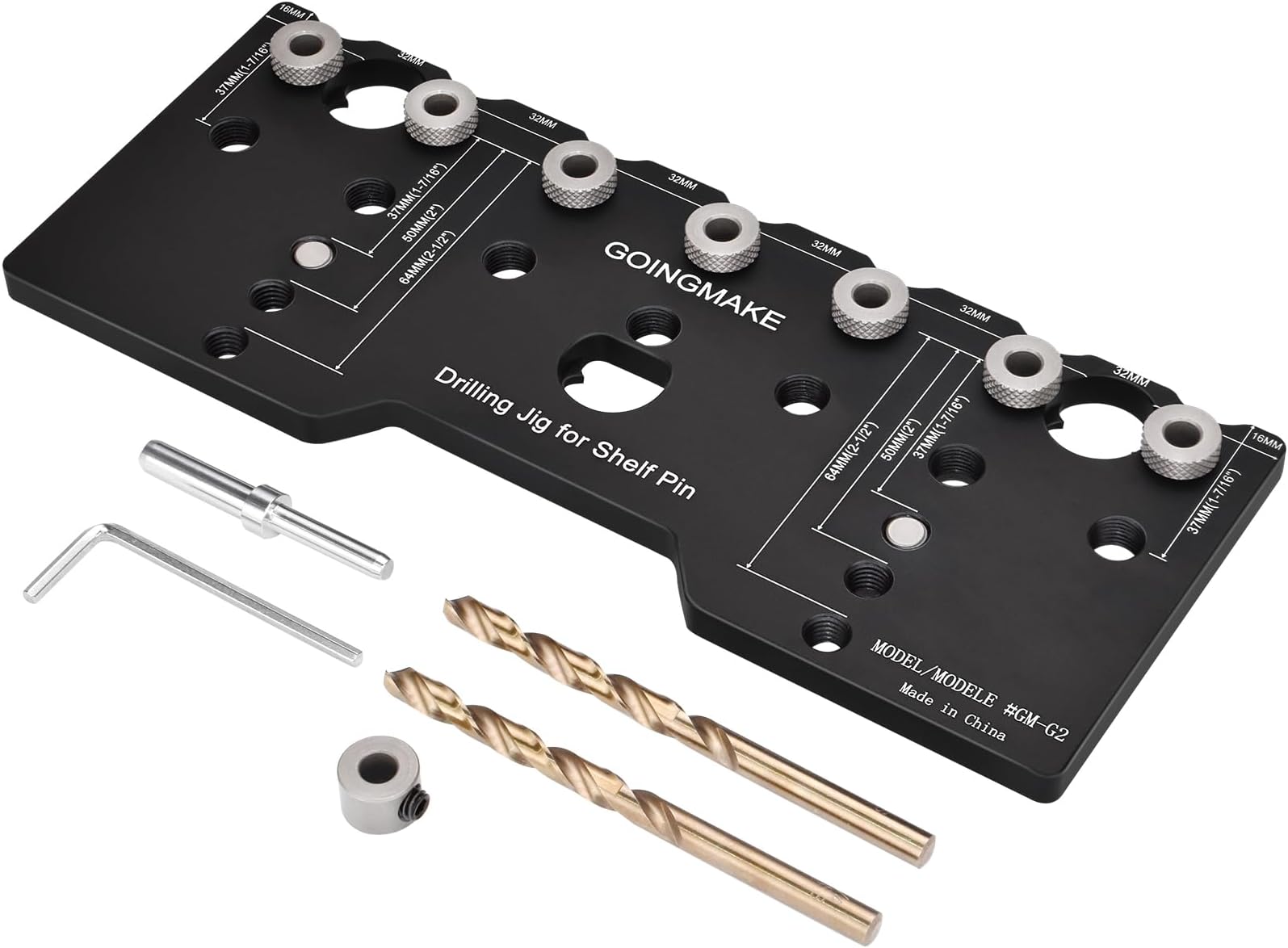 WoodRiver 13Hole 32mm Spacing Shelf Pin Jig