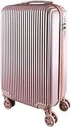 Mala de Bordo 10KG ABS Padrão Anac Giratória Viagem Texas (Rose)